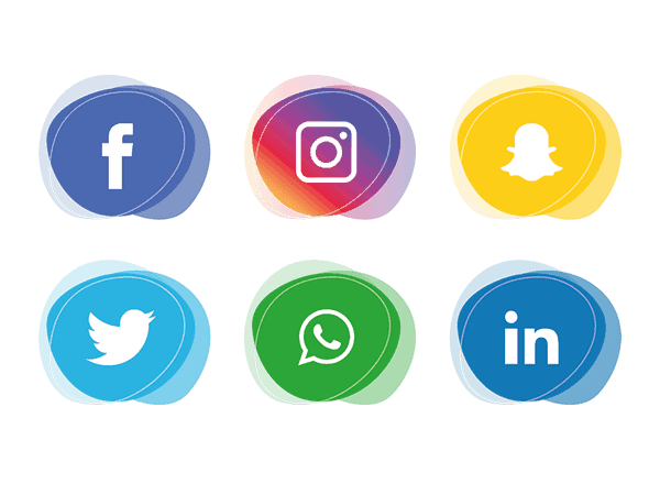 real estate marketing social media icons for mobile
