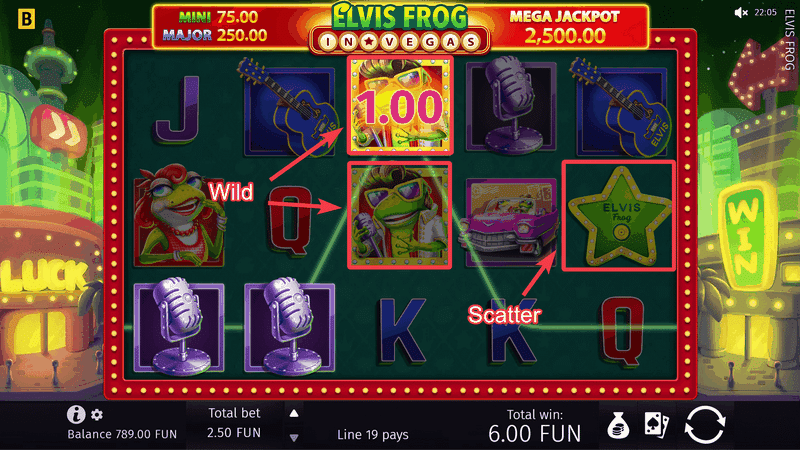 Elvis Frog in Las Vega - Review, Demonstration Play, Payment, Free Spins & Perks